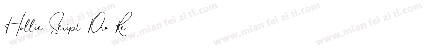 Hollie Script Pro Re字体转换